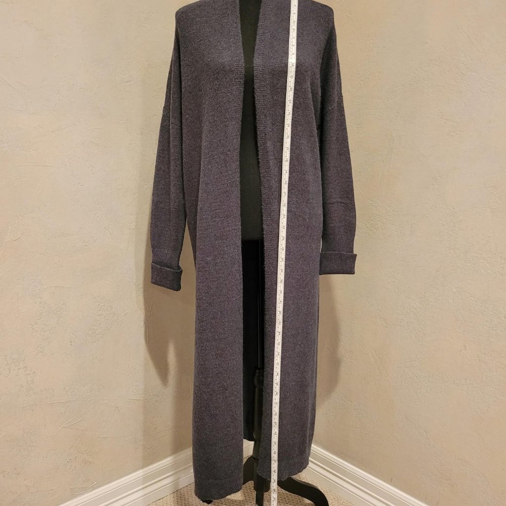 Leithe Long Charcoal Open Front Duster - image 3